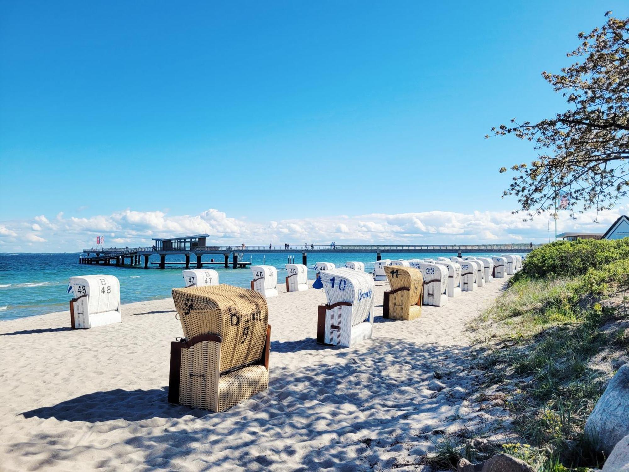 Moderne 1 Zimmer Ferienwohnung Mit Sonnenterrasse Und Parkplatz, In Ruhiger Lage, Nur Wenige Gehminuten Zum Ostsee Sandstrand Scharbeutz Extérieur photo